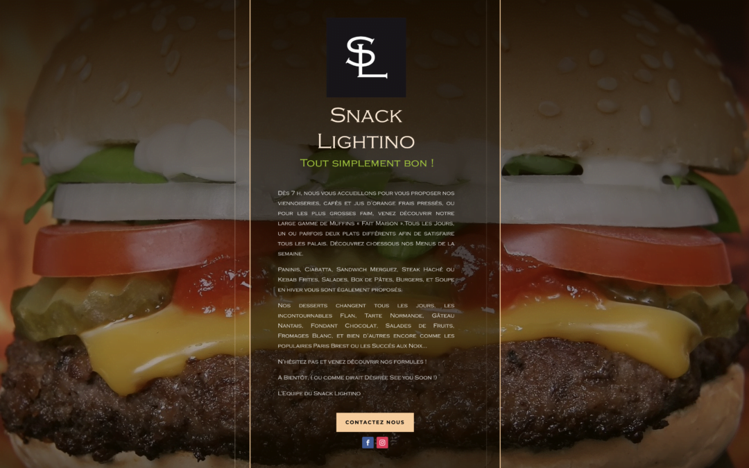 SNACK LIGHTINO – Click and Collect pour restaurant