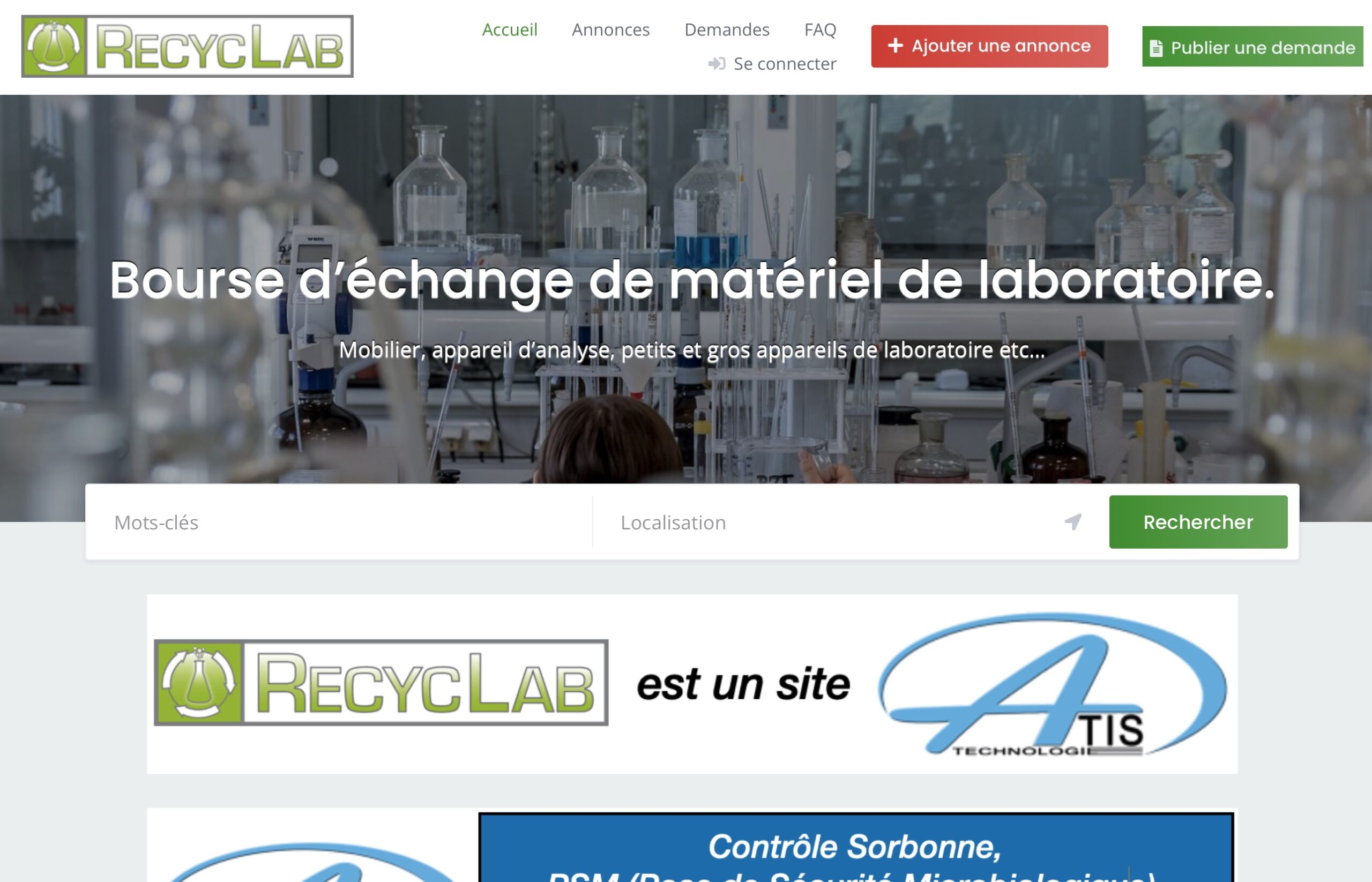 Site Web Recyclab by Fileas Digital