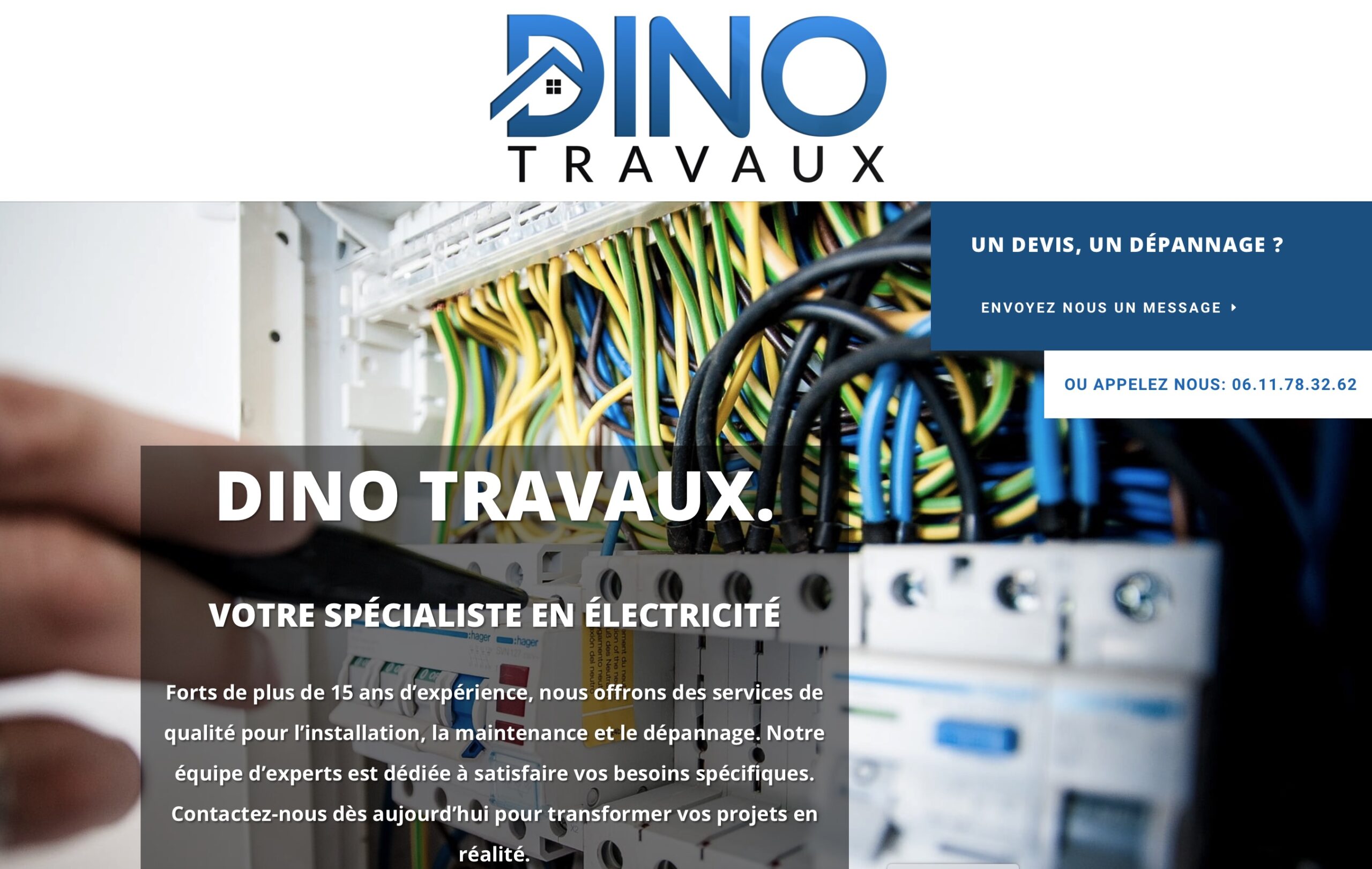 Site Web Dino Travaux by Fileas Digital